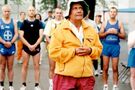 Sri Chinmoy meditates at the beginning of the 1998 race